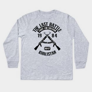 Khalistan The Last Battle Kids Long Sleeve T-Shirt